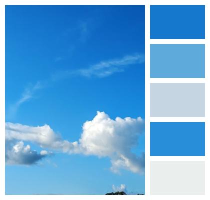Blue Sky Atmosphere Clouds Image